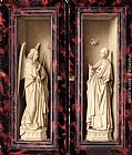 Small Triptych [detail outer panels] by Jan van Eyck